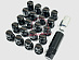 Гайки колёсные RAYS MSG черные 12*1.5 16г.+ 4 сек,+2 ключа, 