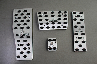 Накладки Mercedes с надписью на педали, металл