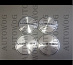 Наклейка на колпачки, для дисков 65мм VOSSEN серебро