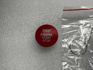 Накладка на кнопку STI , красная , версия 1