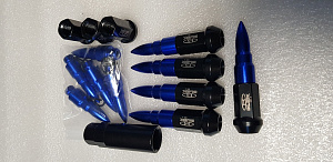 Гайки колёсные Blox Nut M12*1.5 синии , со съемным колпачком
