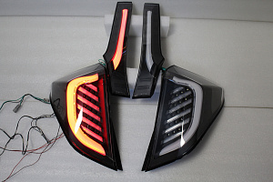 Тюнинг для Стопы Fit 2013 +, черно - белые ,  диодные