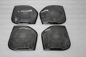 Тюнинг для Накладки LX 570 / Land Cruiser 200 на динамики дверей , тёмный хром , без logo