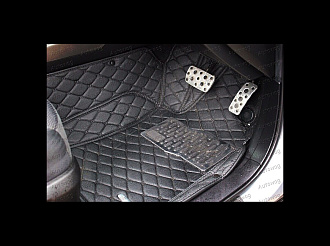 Коврики в салон Forester SH 2007 - 2012 , 3D экокожа , ПРАВЫЙ РУЛЬ 