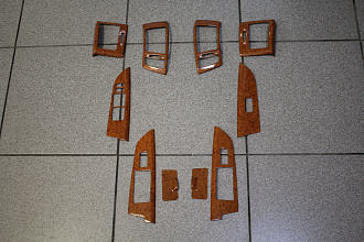 Накладки Land Cruiser 200 в салон, под дерево, светлое дерево