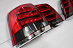 Стопы Land Cruiser 200 дизайн LX 570 2012, красно-дымчатые+хром 