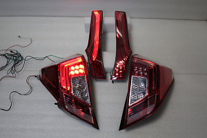 Тюнинг для Стопы Fit 2013 +, красные ,  диодные 