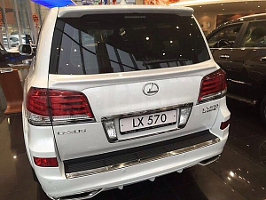 Тюнинг для Спойлер LX 570 JAOS 2008 - 2015 под стекло задней двери, серебро