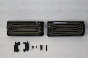 Тюнинг для Стопы Mercedes G-class W463 диодные дизайн Брабус стиль 2019 , дымчатые