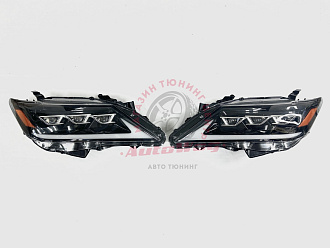 Фары Camry 50 2011-2015 год в стиле Lexus