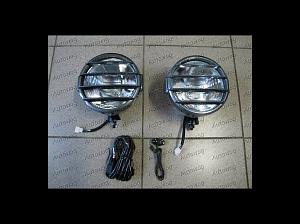 Туманки круглые, под лампочку H4 (выс.21см, шир.22см, глуб.15см)