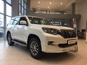 Тюнинг для Губа передняя Prado 150 2018 +, Executive Lounge дизайн 2020 +, белый перламутр