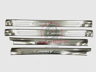 Накладки Camry V50 / V55 на пороги дверей , стиль 2