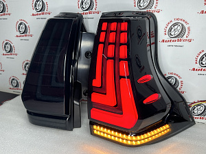 Тюнинг для Стопы Prado 150 2009 - 2017 дизайн Lexus , дымчатые динамические , стиль 2