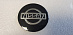 Наклейка на колпачки, для дисков 65мм NISSAN черная