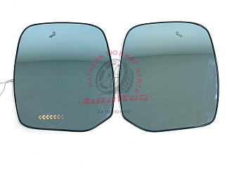 Полотна зеркал Patrol Y62 антибликовые + зона обгона 