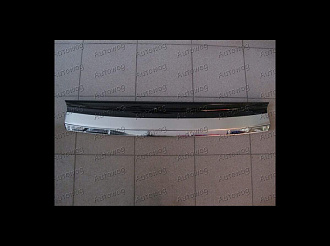 Накладка LX 570 2012 - 2014, рестайлинг, на верх заднего бампера , аксессуарная, черная