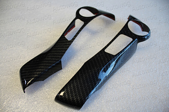 Накладки Prius 30 / Prius 40 / Prius A / Aqua на руль, карбон , под 4 кнопки