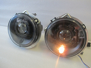 Тюнинг для Фары Merсedes G-class W463 / G63 / G65 1992-2006г. черные, линза