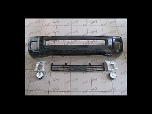 Тюнинг для Бампер передний Land Cruiser 200 2012 +, в сборе , черный