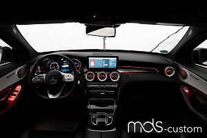 Тюнинг для Подсветка салона Mercedes C-Class W205
