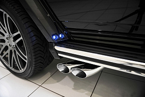 Тюнинг для Насадки глушителя Mercedes G-class W463 .G65. G63 , серебро