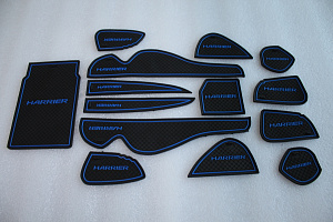 Тюнинг для Коврики в ниши и кармашки Harrier 60 , синяя окантовка 