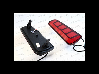 Стопы дополнительные Vellfire 30, 2015+ в бампер задний, неоновые 