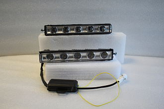 Ходовые огни дизайн Mercedes G-class W463 , хром + повтор