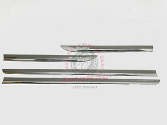 Молдинги дверей Prius 30 хромированные
