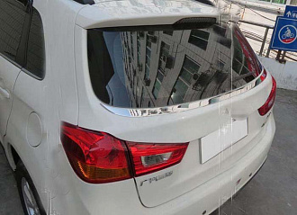 Отсечка окон ASX / RVR 2010 + , заднего стекла , хром 