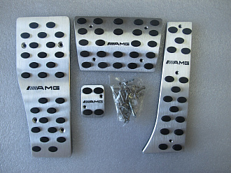 Накладки Mercedes AMG на педали, металл