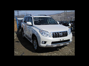 Тюнинг для Накладка Prado 150 на низ переднего бампера , серебро 