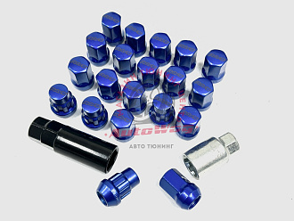 Гайки колёсные RAYS MSG синие 12*1.25 16г.+ 4 сек,+2 ключа,