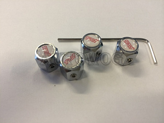 Колпачки на ниппеля STI под шестигранник, белые