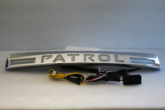 Планка Patrol Y62 над задним номером , хром , с подсветкой , стиль 1 