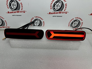 Тюнинг для Стопы дополнительные Land Cruiser 100 / LX 470 красные (катафот), стиль 2