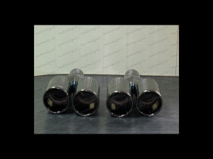 Насадка глушителя темный хром L TY-C023