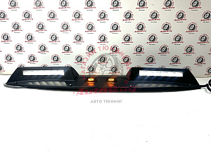 Тюнинг для Козырек Patrol Y62 на лобовое стекло с туманками 