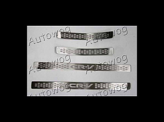 Накладки CR-V RE# 2007 - 2011 на пороги, хром, Sat