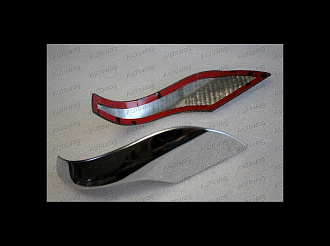 Накладки Aqua на зеркала , вокруг повторителя , хром 