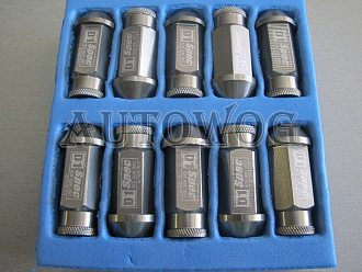 Гайки колёсные D1 Spec 12*1.5 дымчатые конусные (51мм*24мм)