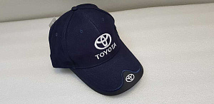Кепка бейсболка с логотипом Toyota , тёмно синяя