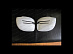 Корпуса зеркал Land Cruiser 200 / LX 570 / Prado 150 дизайн Мерседес, белый перламутр