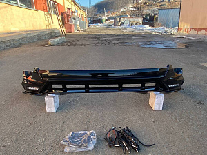 Тюнинг для Губа передняя Prado 150 2018 +, дизайн TRD , чёрный перламутр