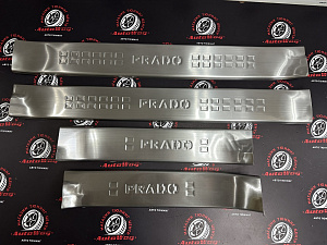 Тюнинг для Накладки Prado 150 на пороги дверей , тип 3