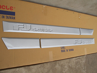 Молдинги дверей FJ Cruiser серебро