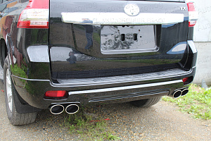 Тюнинг для Губа задняя Prado 150 Double Eight черная + насадки