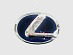 Эмблема Lexus синяя , 120 мм
