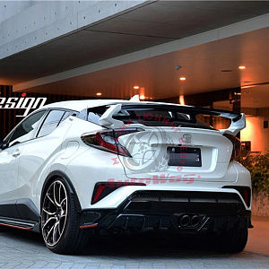 Тюнинг для Спойлер C-HR дизайн Tommy Kaira , бело-черный